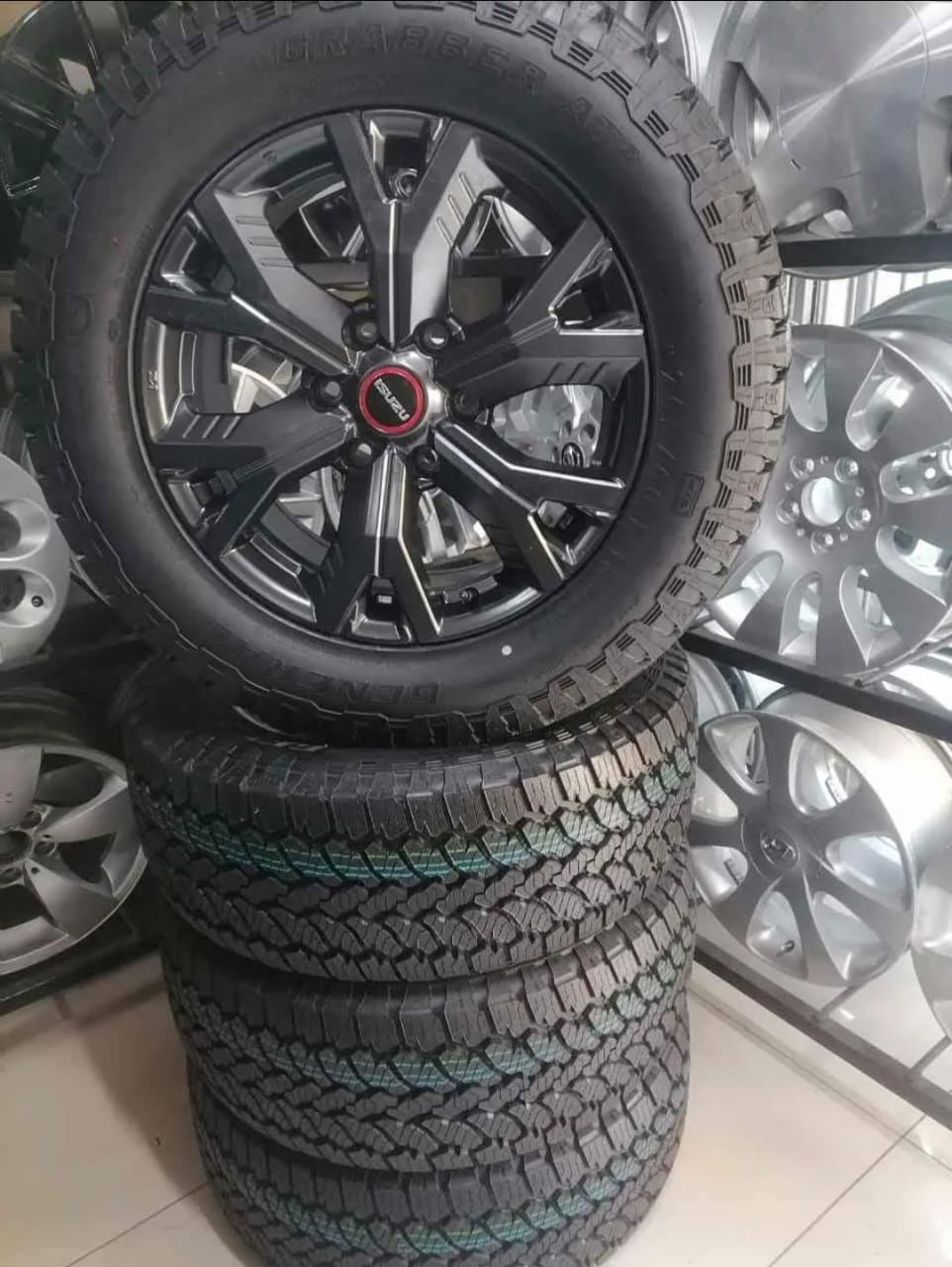 18inch Isuzu -Rider OEM mags with brand new 255/60/18 General Grabber AT3 set - Private Seller 18inch Isuzu -Rider OEM mags with brand new 255/60/18 General Grabber AT3 set - Private Seller