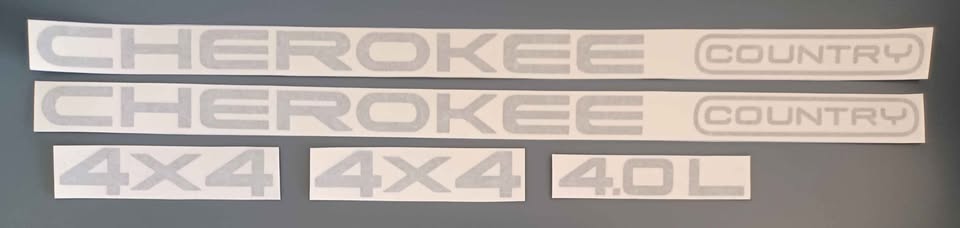 1997 Jeep Cherokee XJ stickers decals sets - Private Seller