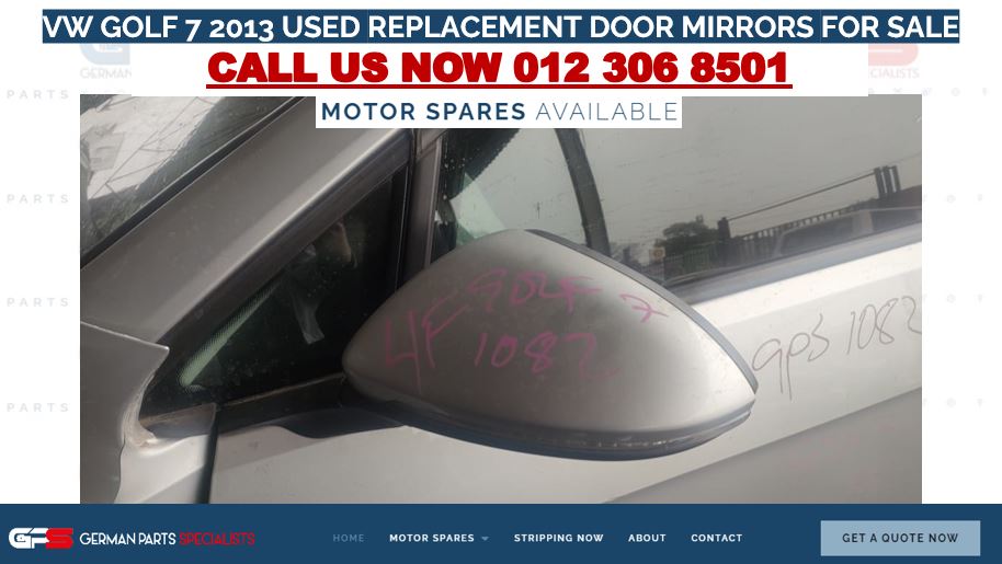 VW GOLF 7 2013 USED REPLACEMENT DOOR MIRRORS FOR SALE - Private Seller VW GOLF 7 2013 USED REPLACEMENT DOOR MIRRORS FOR SALE - Private Seller