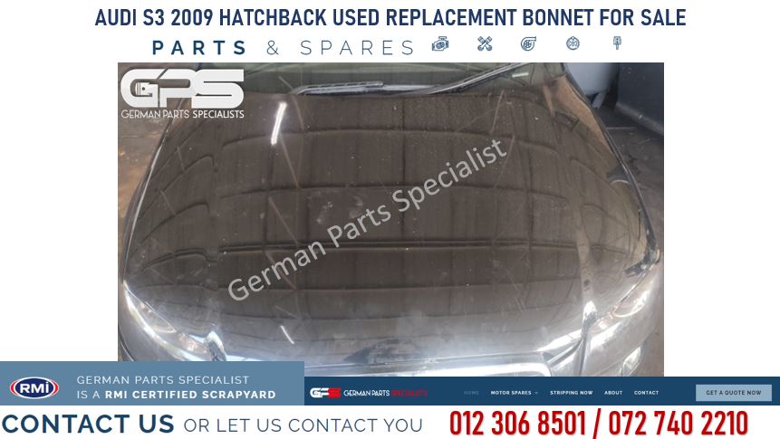 Audi S3 2009 Hatchback Used Replacement Bonnet for sale - Private Seller Audi S3 2009 Hatchback Used Replacement Bonnet for sale - Private Seller