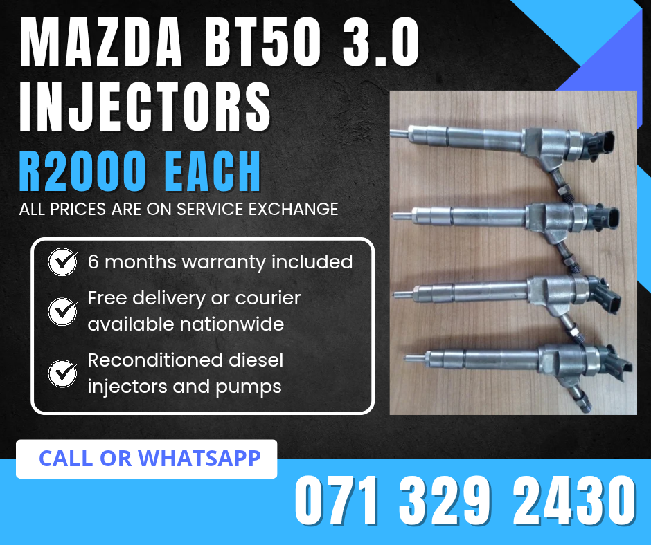 MAZDA BT50 3.0 INJECTORS FOR SALE WITH WARRANTY - Private Seller MAZDA BT50 3.0 INJECTORS FOR SALE WITH WARRANTY - Private Seller