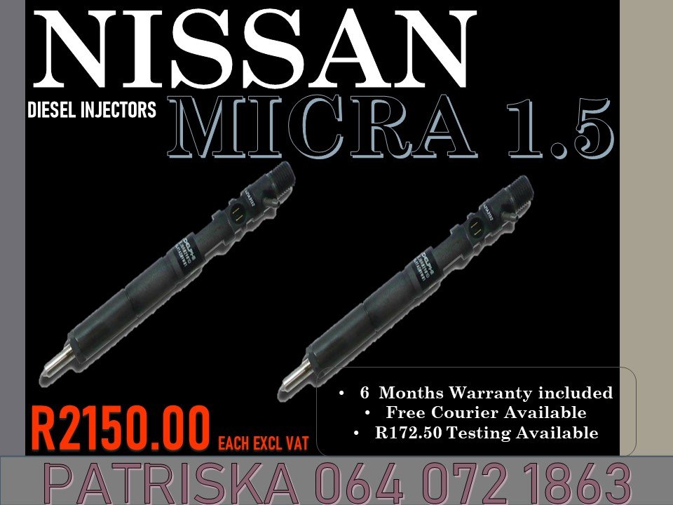 Nissan Micra 1.5 Diesel injectors for sale on same day service - Private Seller Nissan Micra 1.5 Diesel injectors for sale on same day service - Private Seller