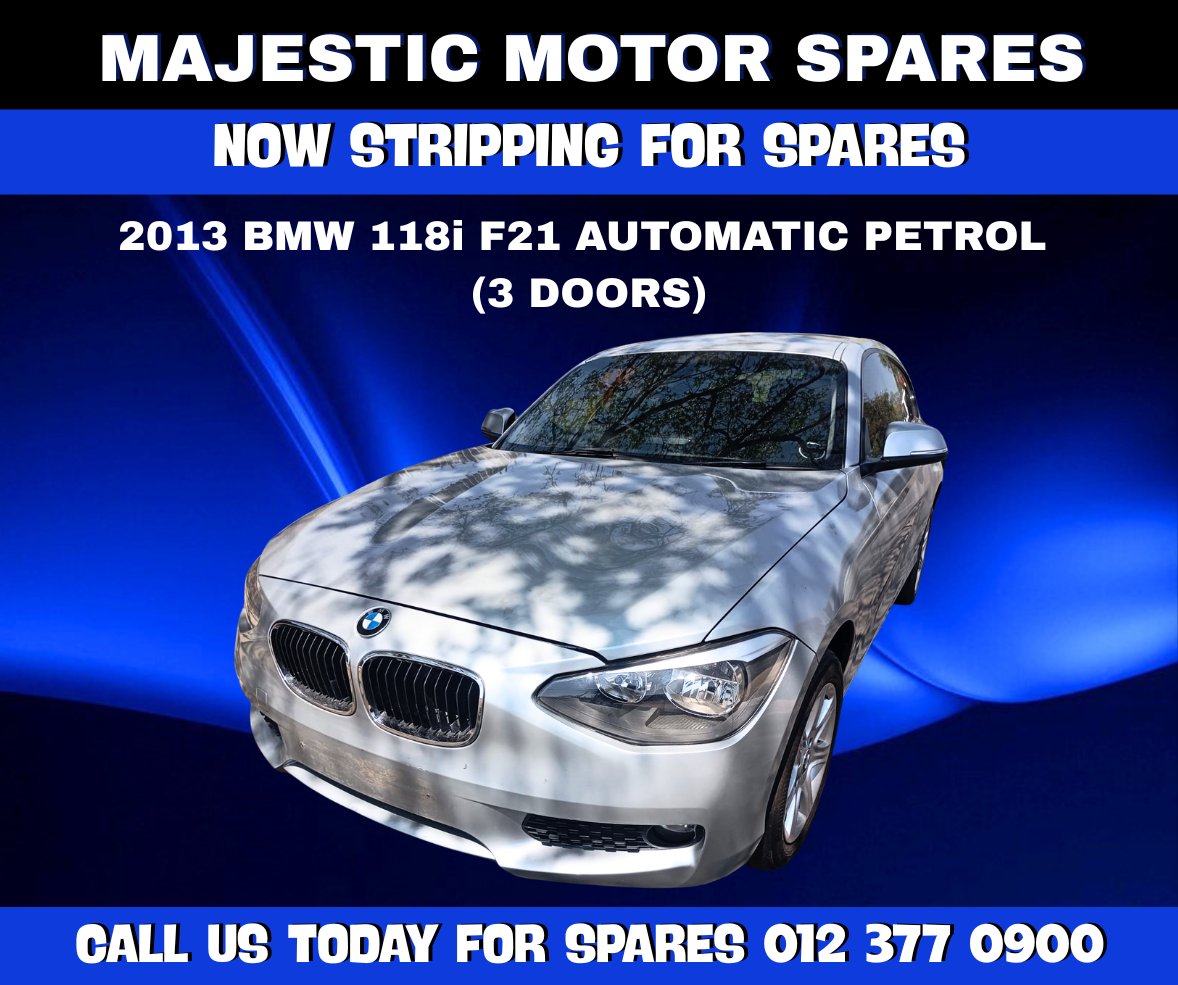 2013 BMW 118i F21 Automatic Petrol (3-Door, Silver) – Stripping for Spares - Private Seller