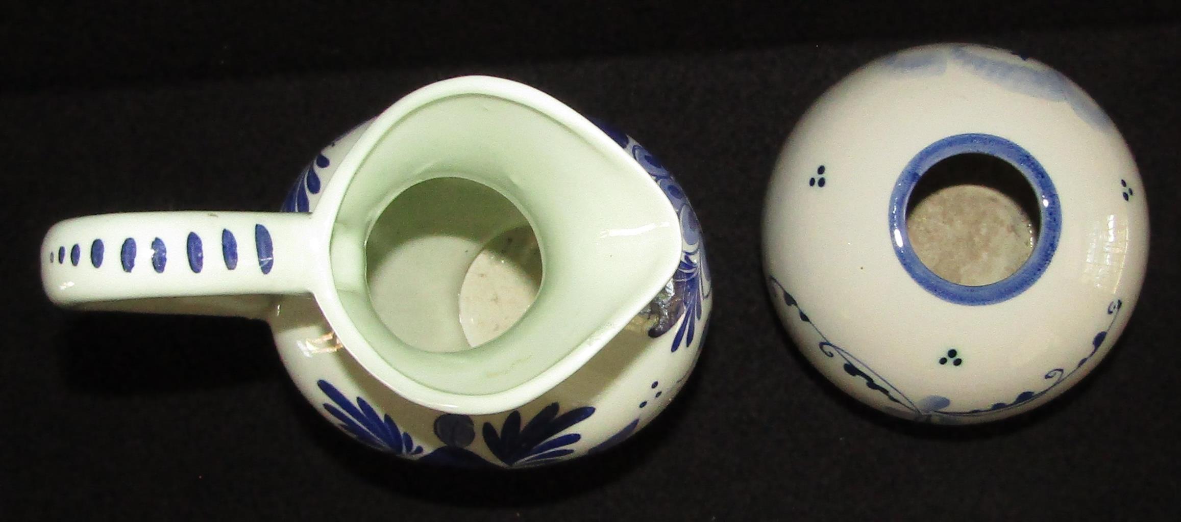 Fine Porcelain Dutch Pitcher and Bowl