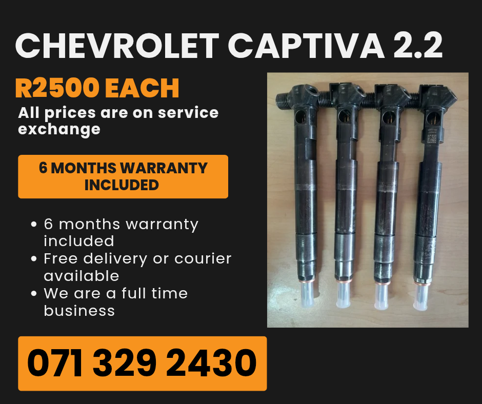 CHEVROLET CAPTIVA 2.2 INJECTORS FOR SALE WITH WARRANTY INCLUDED - Private Seller CHEVROLET CAPTIVA 2.2 INJECTORS FOR SALE WITH WARRANTY INCLUDED - Private Seller