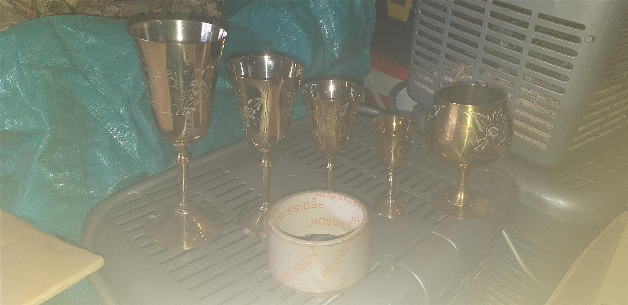 Indian brass cups for sale