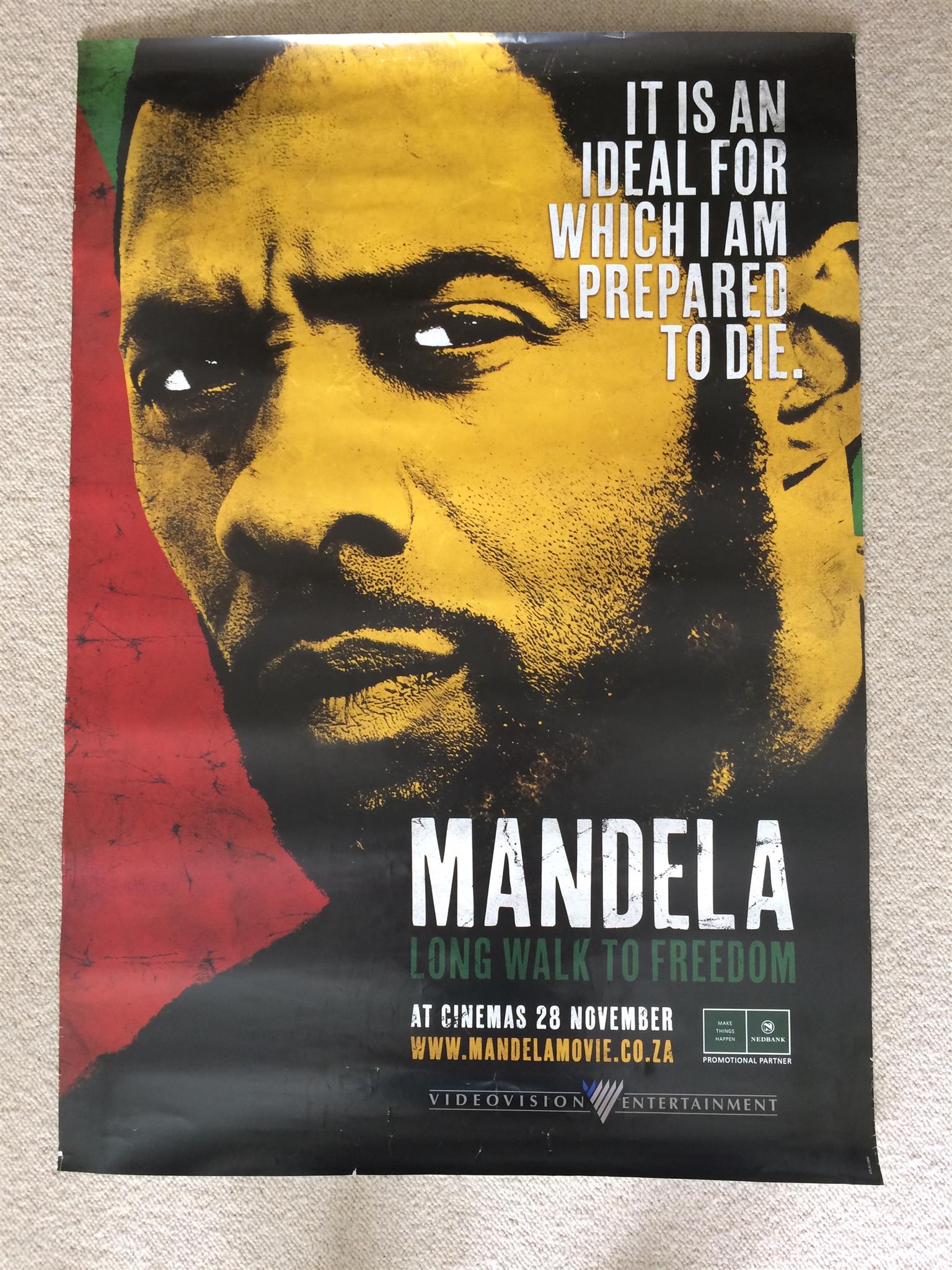Nelson Mandela Movie Posters x 3 Size 100 X 70cm See Pictures R250