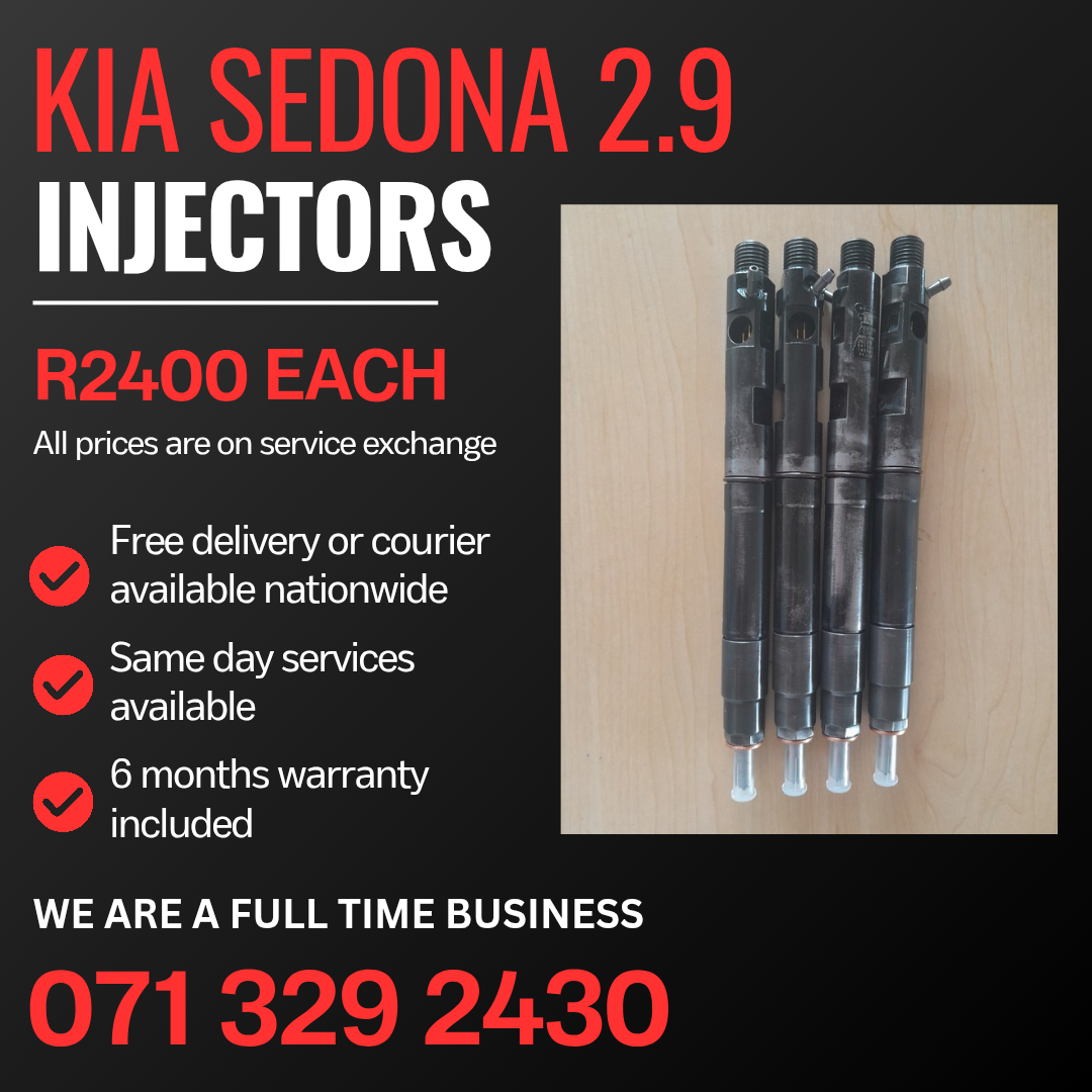 KIA SEDONA 2.9 INJECTORS FOR SALE WITH WARRANTY - Private Seller KIA SEDONA 2.9 INJECTORS FOR SALE WITH WARRANTY - Private Seller