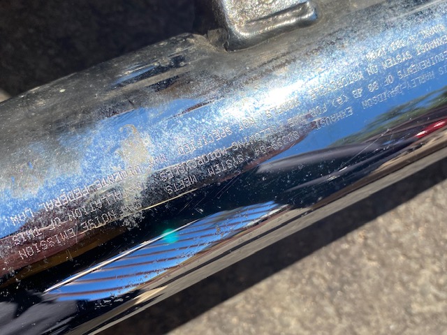 Harley Davidson Sportster Exhaust Chrome OE Genuine HD Item.