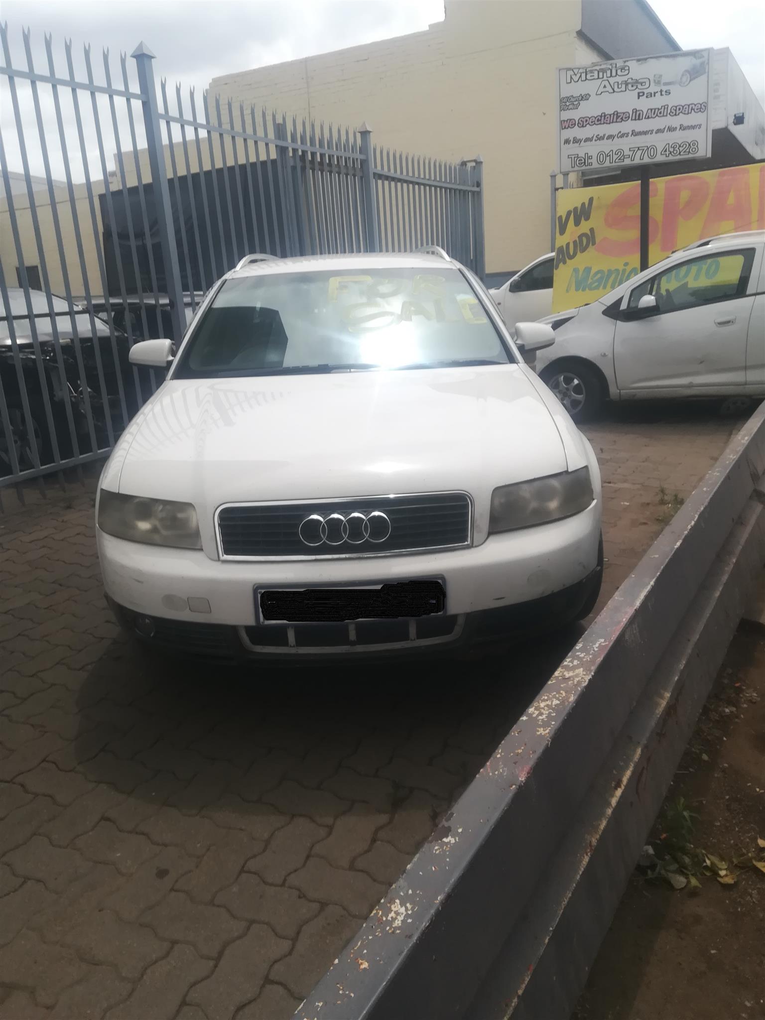 AUDI B6 STATION WAGON 1.9TDI STRIPPING FOR SPARES - Private Seller AUDI B6 STATION WAGON 1.9TDI STRIPPING FOR SPARES - Private Seller