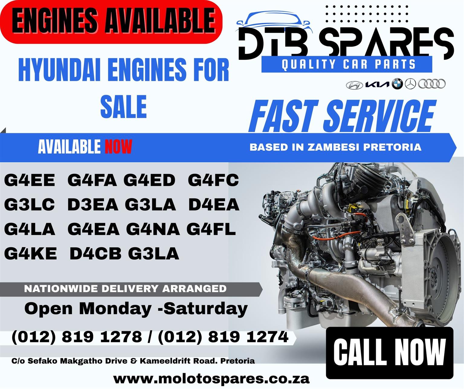 Hyundai Engines NOW available - Private Seller Hyundai Engines NOW available - Private Seller