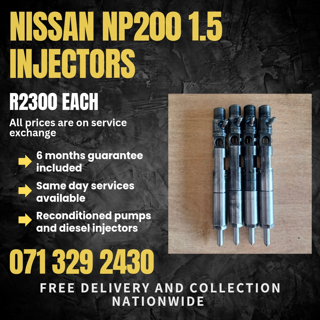 NISSAN NP200 1.5 DIESEL INJECTORS FOR SALE WITH WARRANTY - Private Seller NISSAN NP200 1.5 DIESEL INJECTORS FOR SALE WITH WARRANTY - Private Seller