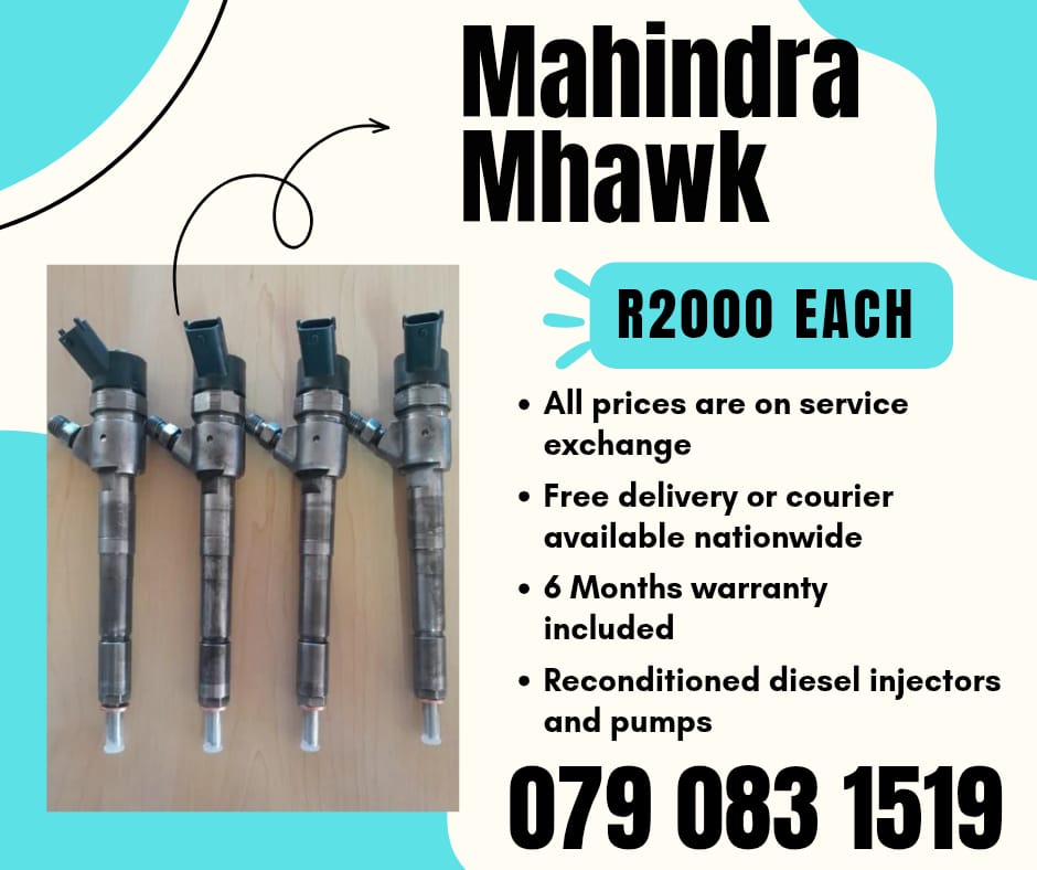 MAHINDRA MHAWK 2.2 INJECTORS FOR SALE WITH WARRANTY - Private Seller MAHINDRA MHAWK 2.2 INJECTORS FOR SALE WITH WARRANTY - Private Seller