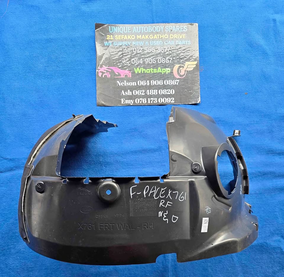 Jaguar F-Pace Right Front Fender Liner - Private Seller Jaguar F-Pace Right Front Fender Liner - Private Seller