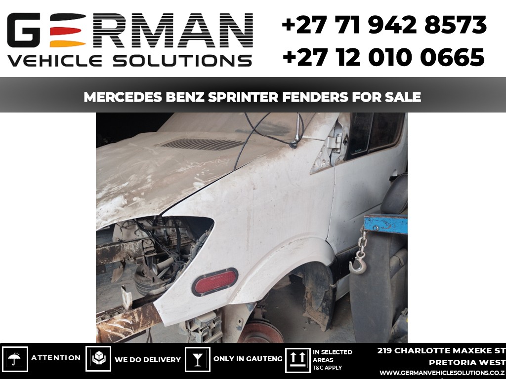 Mercedes Benz sprinter fenders (left and right) – second-hand body panels - Private Seller Mercedes Benz sprinter fenders (left and right) – second-hand body panels - Private Seller