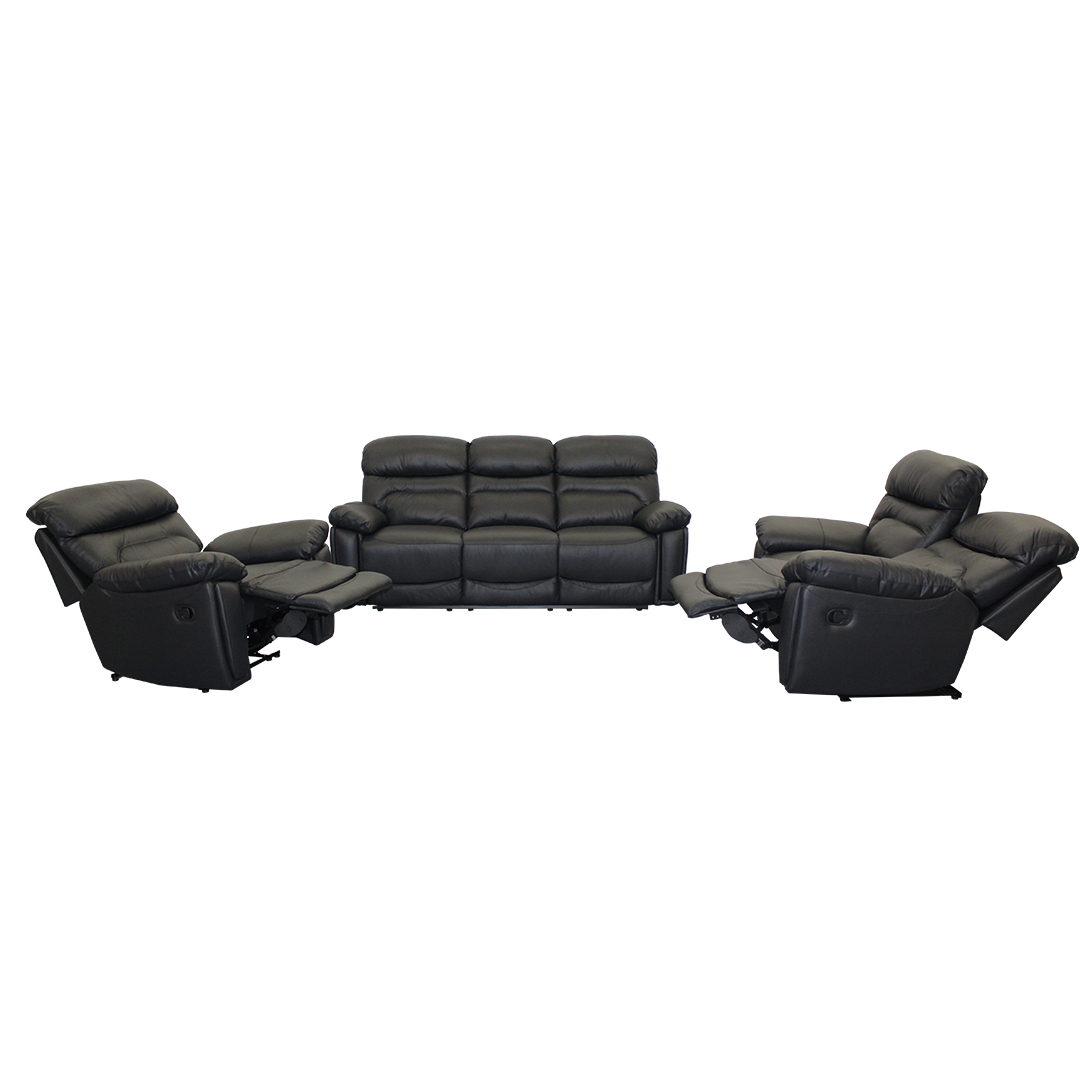 Oxford Genuine Leather Uppers Recliner Lounge Suite