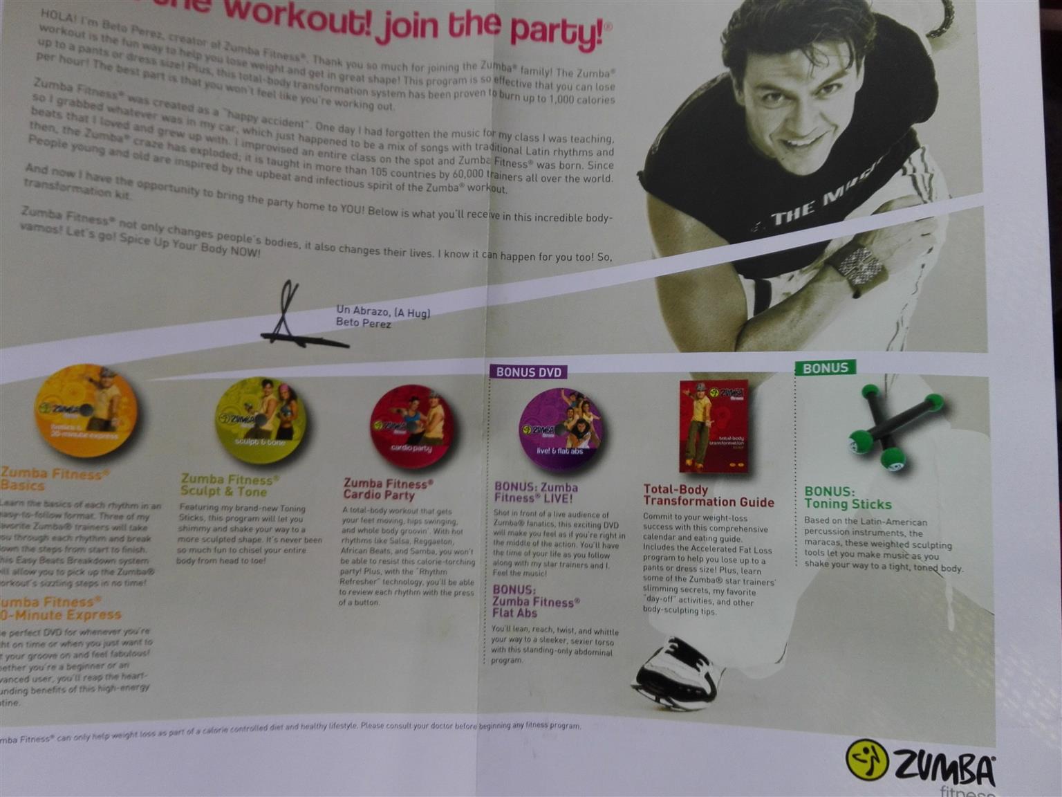 Zumba total body transformation guide Junk Mail