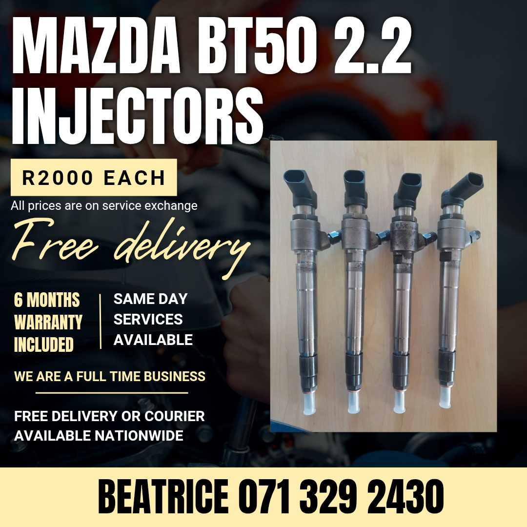 MAZDA BT50 2.2 DIESEL INJECTORS FOR SALE WITH WARRANTY - Private Seller MAZDA BT50 2.2 DIESEL INJECTORS FOR SALE WITH WARRANTY - Private Seller