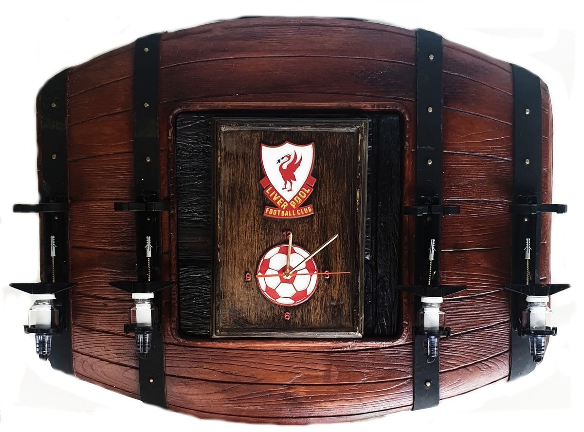 Liverpool FC Liquor Dispensers Flat Barrel with 4 Optics. Brand New Products.