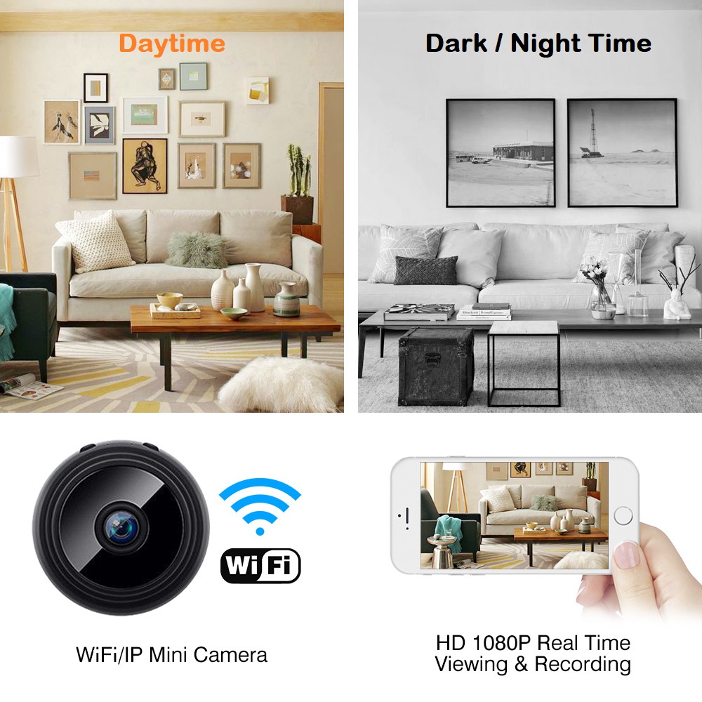 Miniature Spy Camera Portable HD1080P with Night Vision Motion Sensor + more NEW