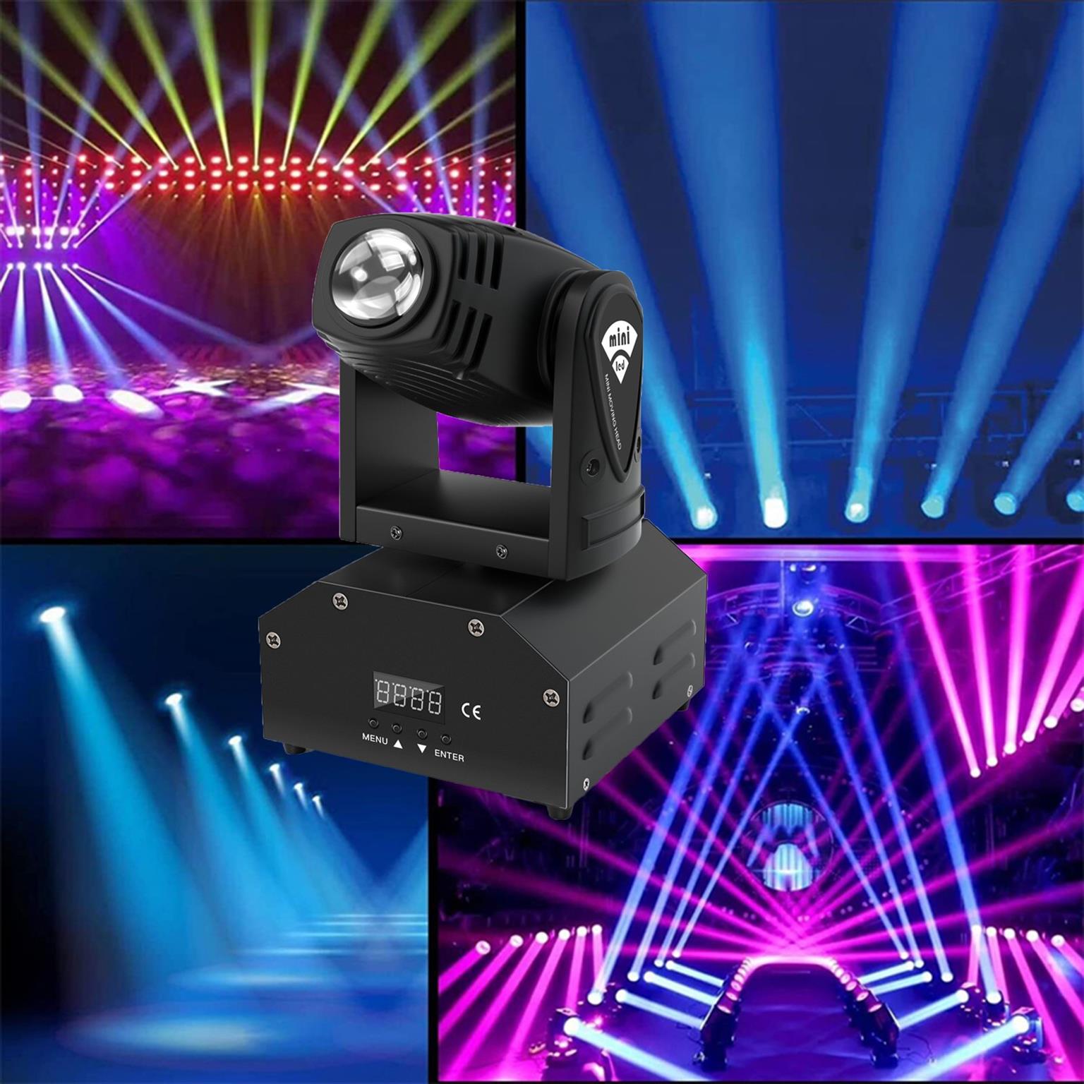 Professional Disco Moving Head Light DMX512 Stage, DJ Party, Night Club, Concert