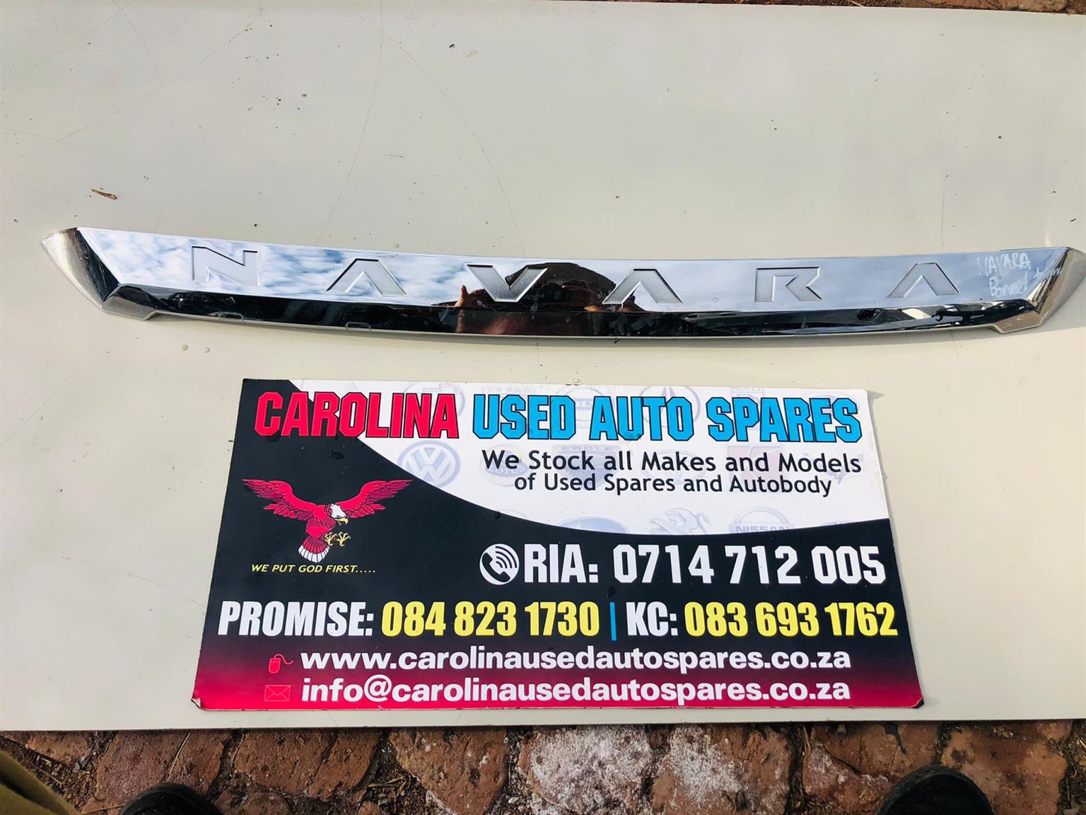 Nissan Navara chrome bonnet trimming - Private Seller Nissan Navara chrome bonnet trimming - Private Seller