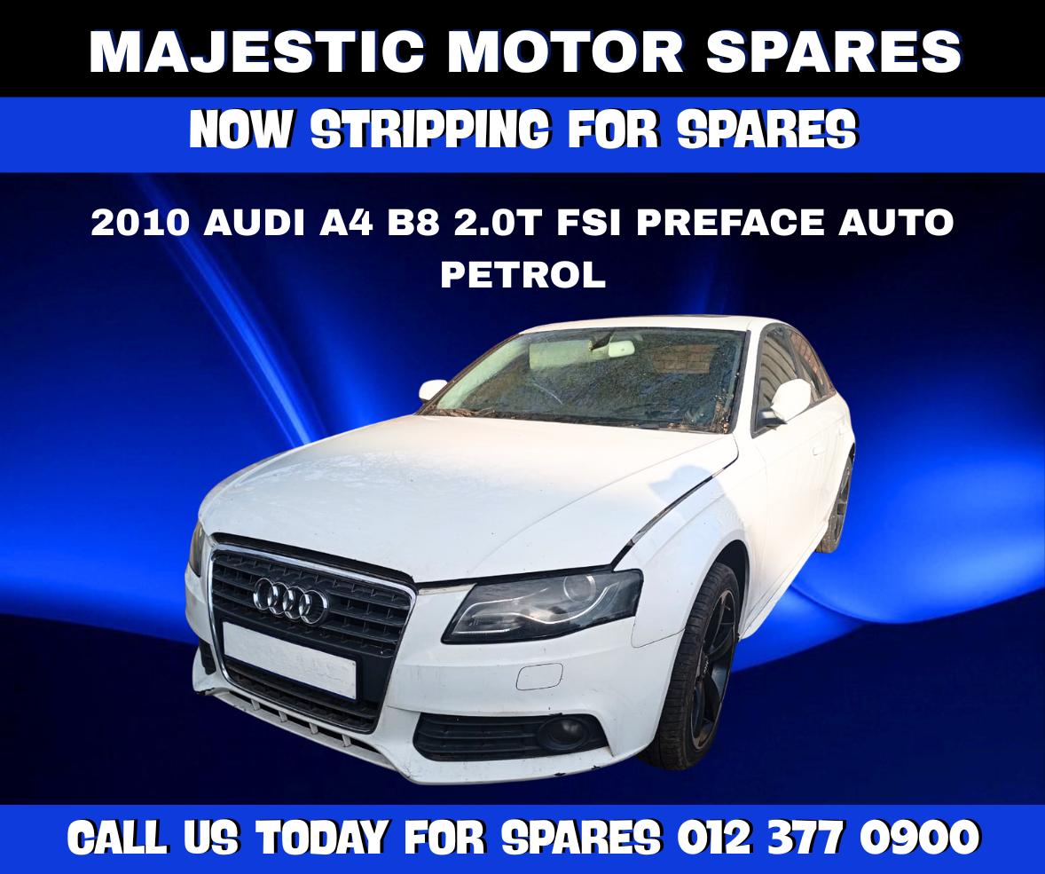 2010 Audi A4 B8 2.0T FSI Preface Auto Petrol Stripping for Spares - Private Seller 2010 Audi A4 B8 2.0T FSI Preface Auto Petrol Stripping for Spares - Private Seller