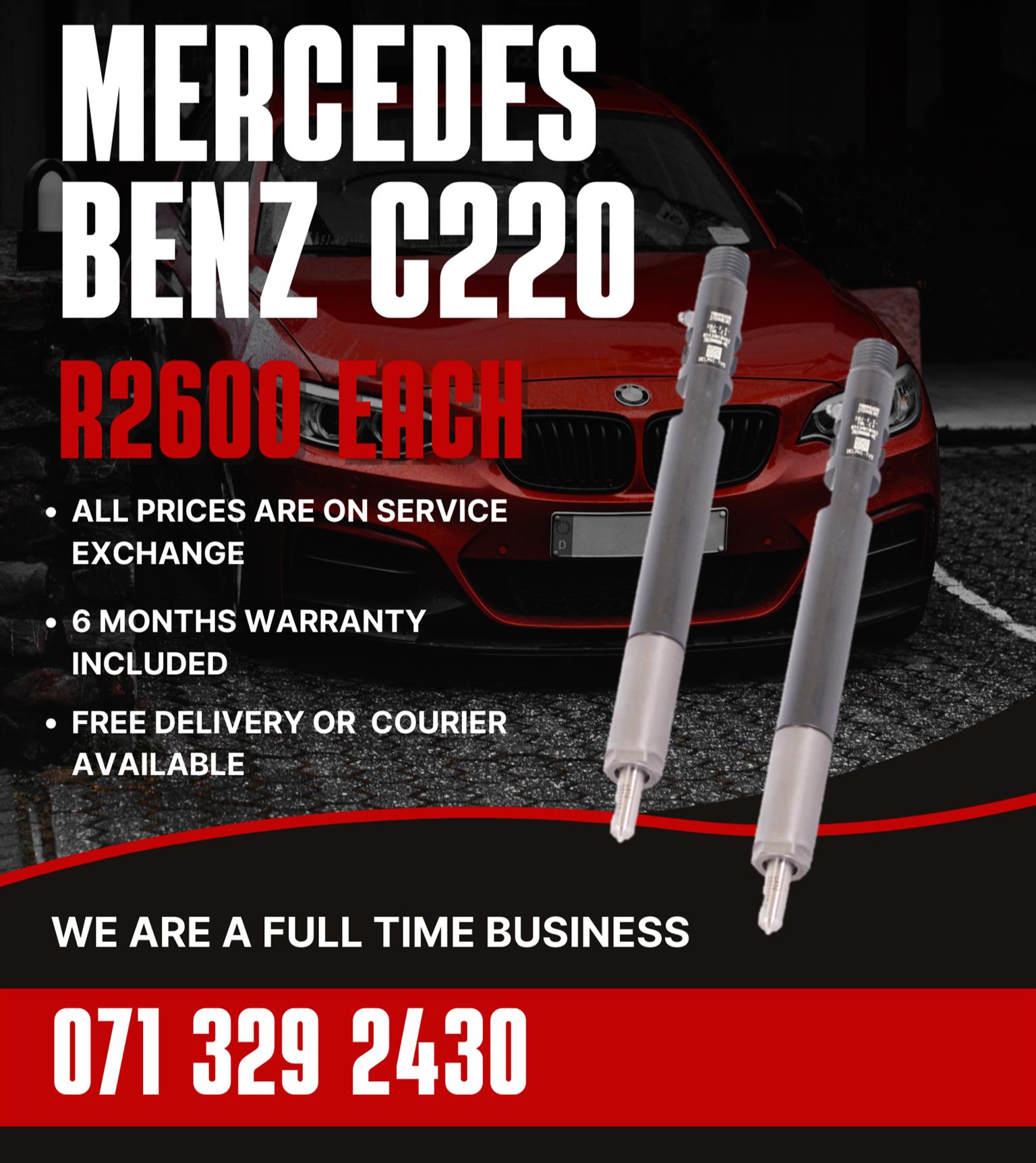 MERCEDES BENZ C220 DIESEL INJECTORS FOR SALE WITH WARRANTY - Private Seller MERCEDES BENZ C220 DIESEL INJECTORS FOR SALE WITH WARRANTY - Private Seller