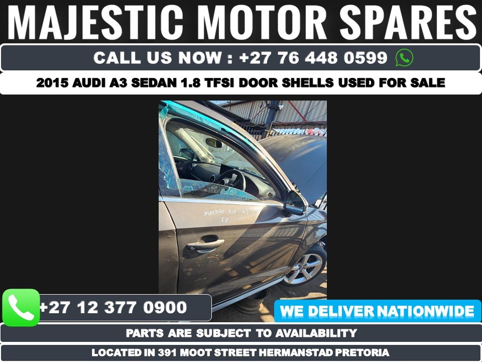 Audi A3 Sedan 1.8 TFSI 2015 Car Door – Used Shell for Sale - Private Seller Audi A3 Sedan 1.8 TFSI 2015 Car Door – Used Shell for Sale - Private Seller