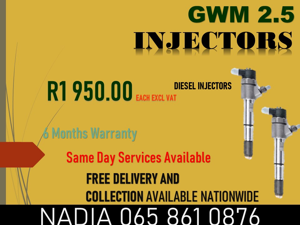GWM 2.5 DIESEL INJECTORS FOR SALE - Private Seller GWM 2.5 DIESEL INJECTORS FOR SALE - Private Seller