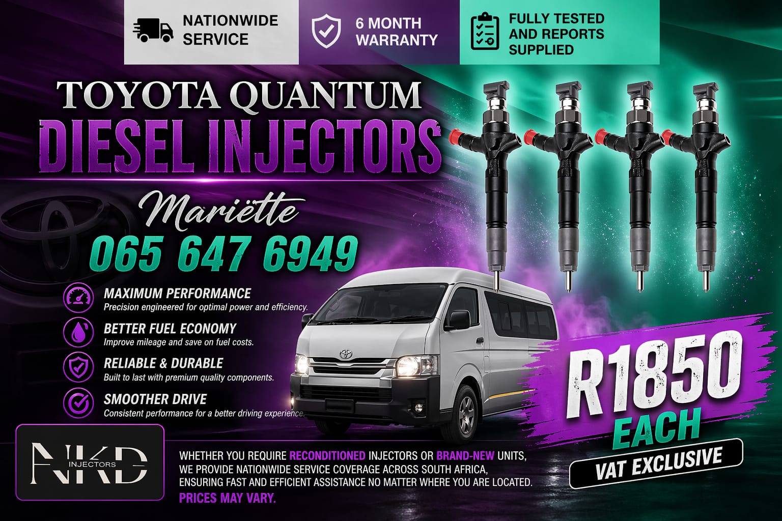 QUANTUM INJECTORS TESTED FOR PERFORMANCE TOYOTA - Private Seller QUANTUM INJECTORS TESTED FOR PERFORMANCE TOYOTA - Private Seller