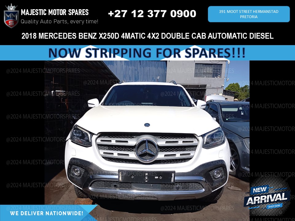 2018 Mercedes X250d 4Matic W470 4x2 Double Cab Auto Diesel Stripping for Spares - Private Seller 2018 Mercedes X250d 4Matic W470 4x2 Double Cab Auto Diesel Stripping for Spares - Private Seller