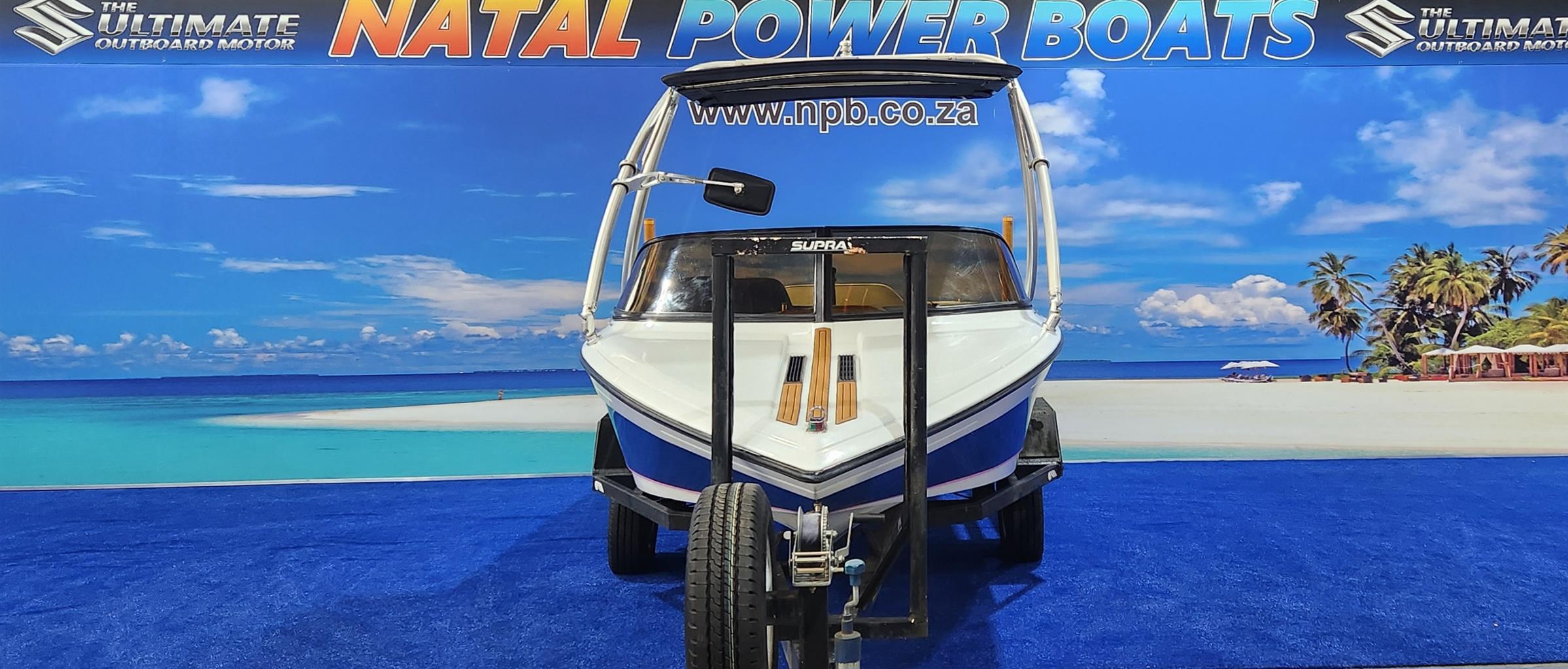 SUPRA 20 FT ON TRAILER 5.7 L FORD V 8