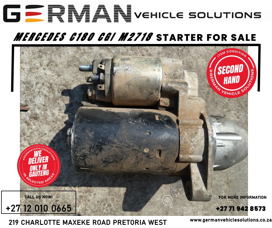 Mercedes c180 Cgi m2718 starter for sale - Private Seller