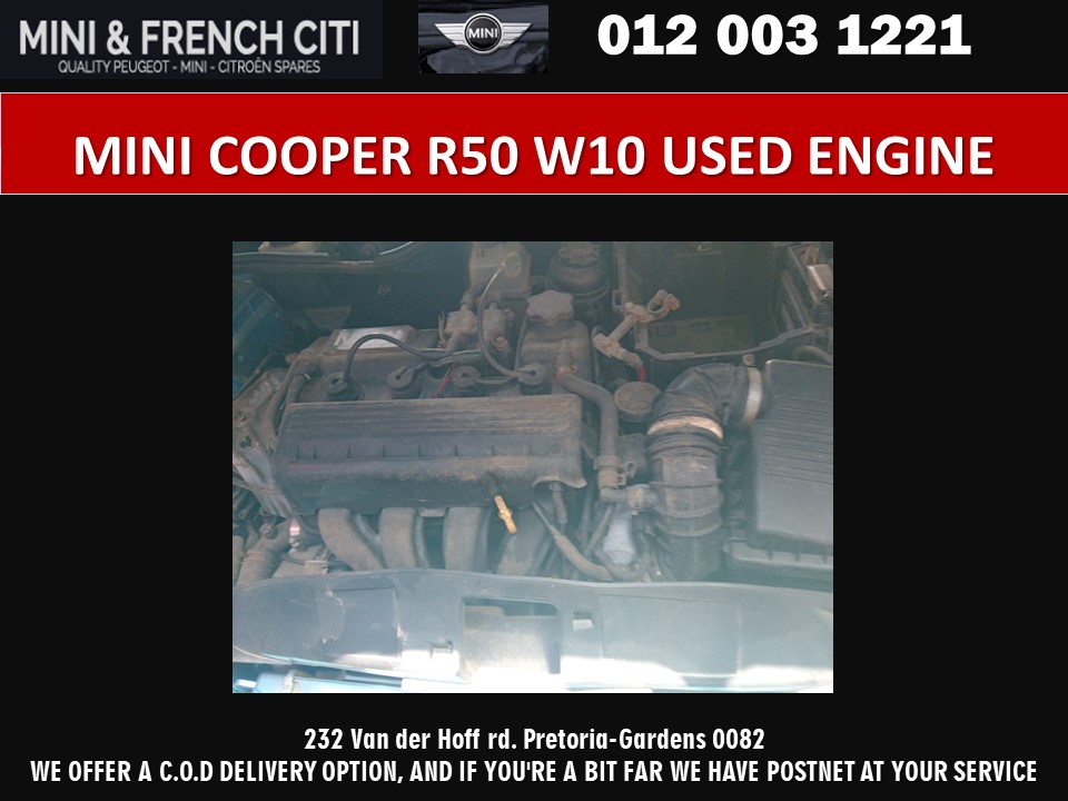 Mini Cooper 1.6 W10 engine for sale - Private Seller Mini Cooper 1.6 W10 engine for sale - Private Seller
