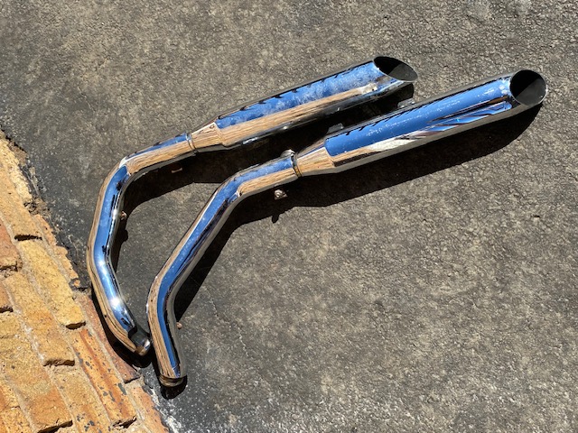 Harley Davidson Sportster Exhaust Chrome OE Genuine HD Item.