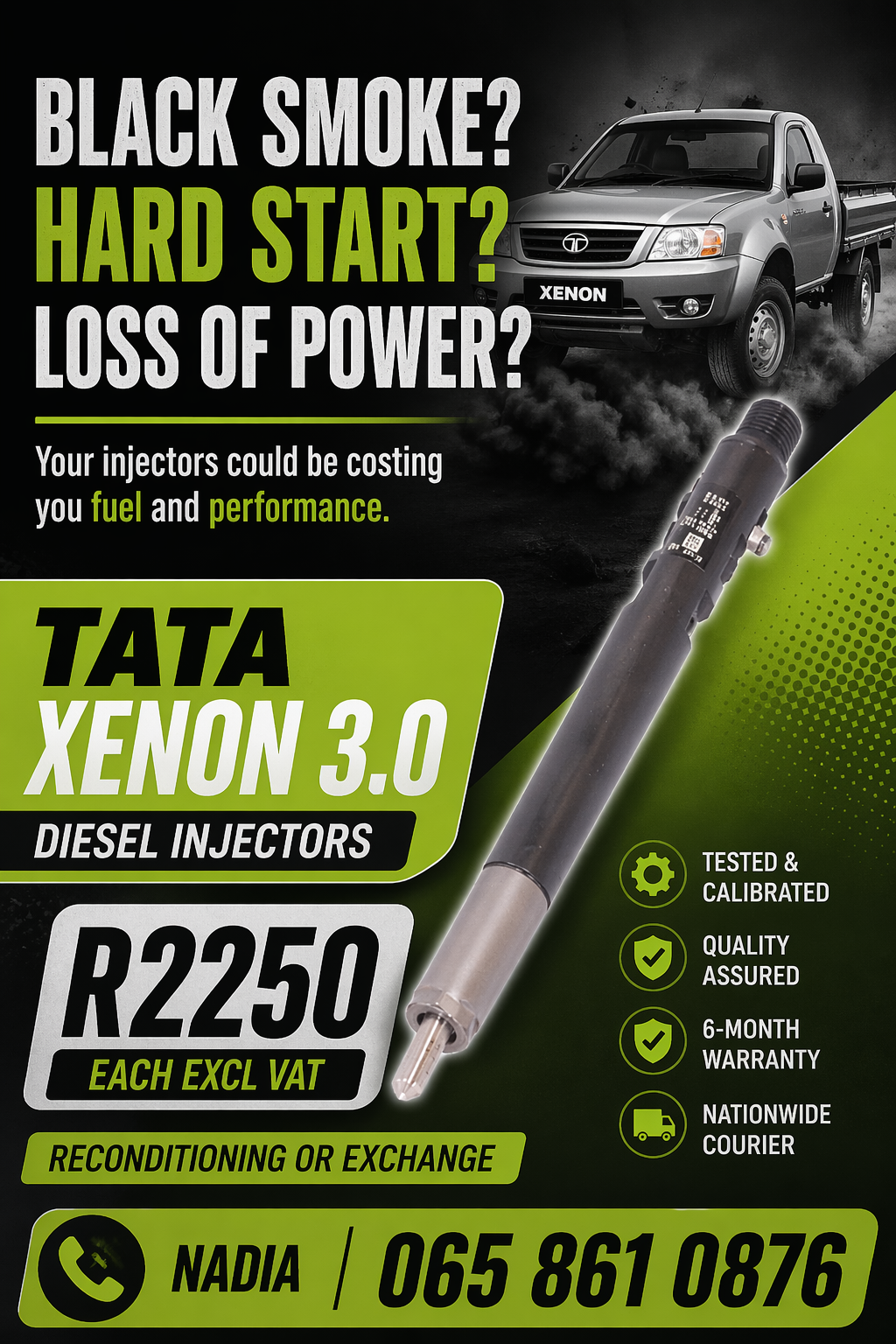 DIESEL INJECTORS FOR SALE FOR TATA 3.0 - Private Seller DIESEL INJECTORS FOR SALE FOR TATA 3.0 - Private Seller