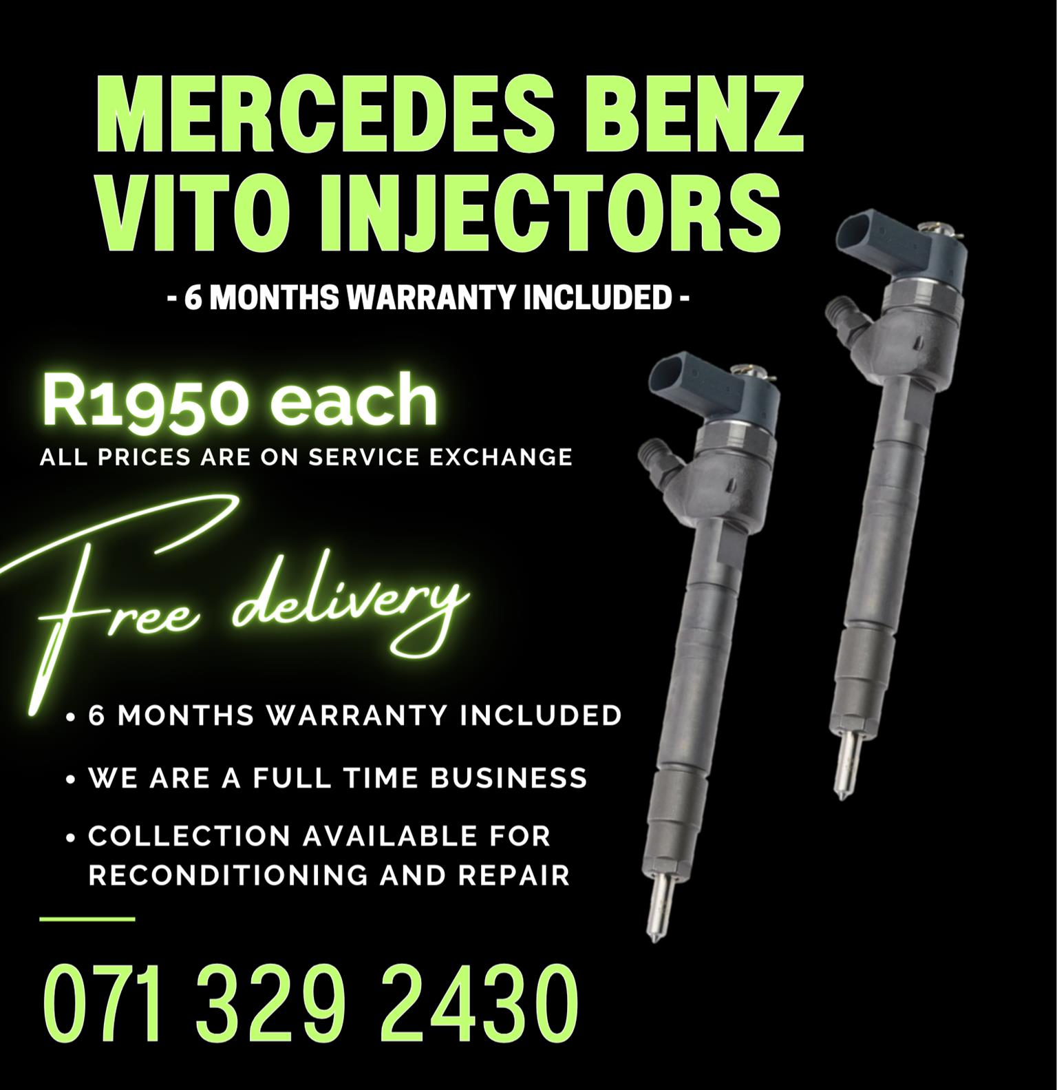 MERCEDES BENZ VITO INJECTORS FOR SALE WITH WARRANTY - Private Seller MERCEDES BENZ VITO INJECTORS FOR SALE WITH WARRANTY - Private Seller
