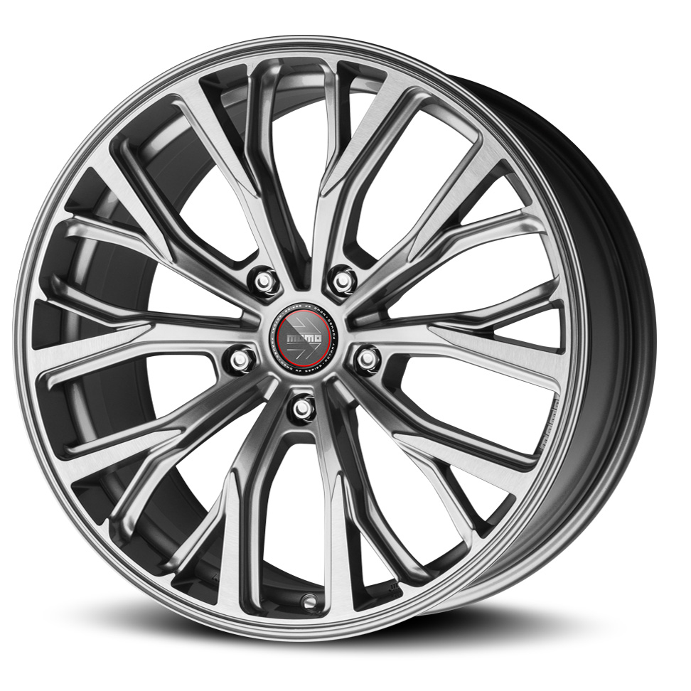 20″ Momo RF-02 5/120 Titanium & Silver Alloy Wheels