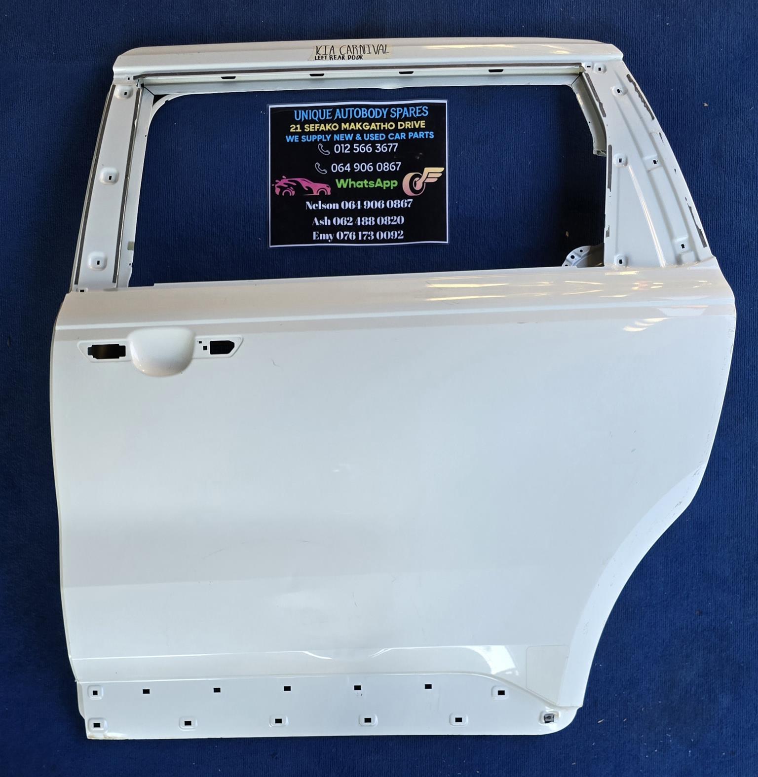 Kia Carnival Left Rear Door Shell (Original) Kia Carnival Left Rear Door Shell (Original)