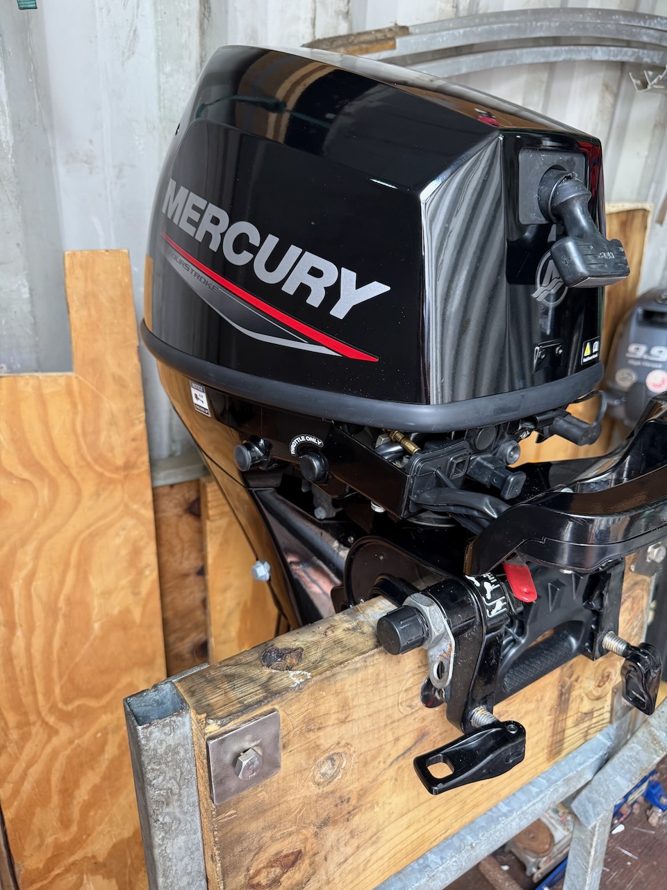 2024 Mercury 9.9hp Outboard Motor Long Shaft Tiller and Fuel Tank