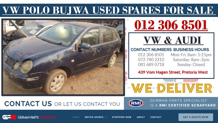 VW POLO BUJWA USED SPARES FOR SALE - Private Seller VW POLO BUJWA USED SPARES FOR SALE - Private Seller
