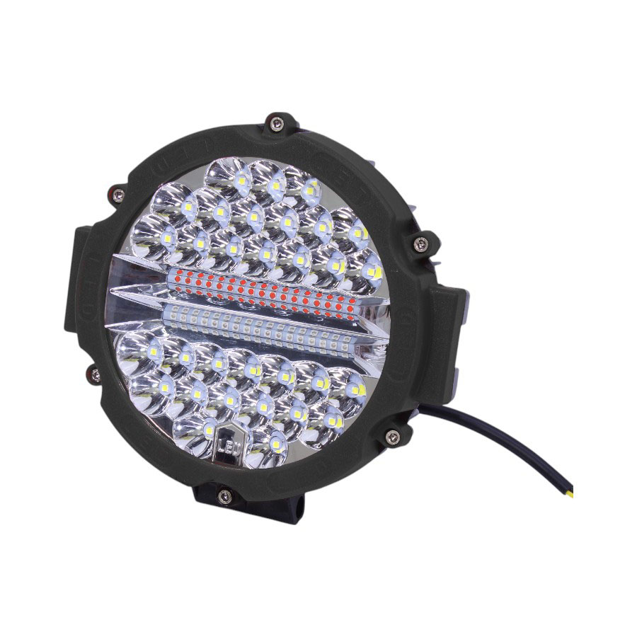 LED360 7″ 65LED Emergency Strobe – Black Casing with Blue/Red Strobe & White Spotlight (each)