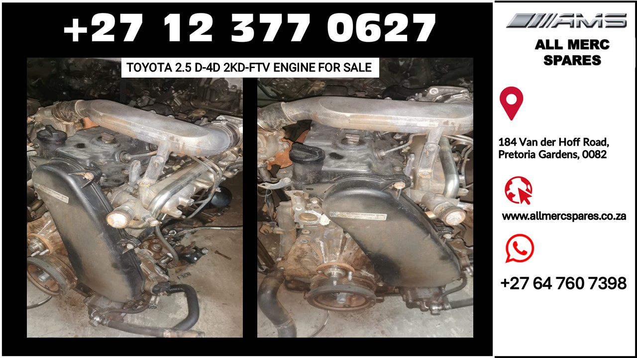 Toyota 2.5 D4D 2KD FTV engine for sale - Private Seller Toyota 2.5 D4D 2KD FTV engine for sale - Private Seller