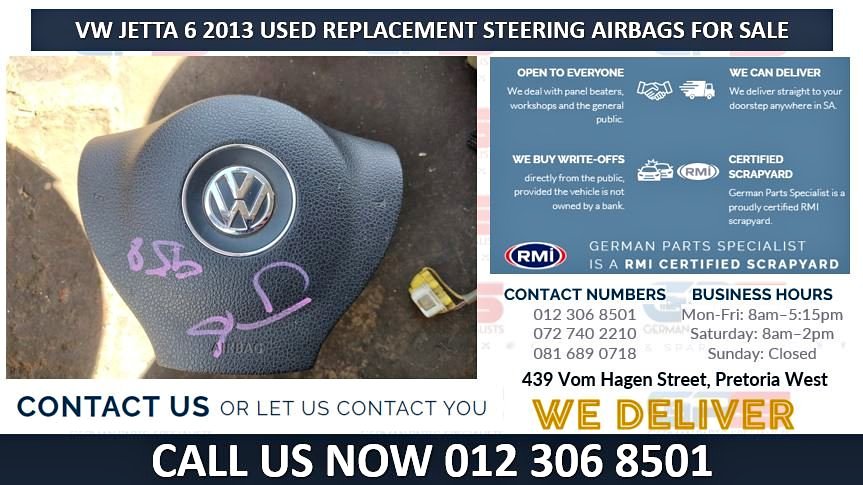 VW JETTA 6 2013 USED REPLACEMENT STEERING AIRBAGS FOR SALE - Private Seller VW JETTA 6 2013 USED REPLACEMENT STEERING AIRBAGS FOR SALE - Private Seller