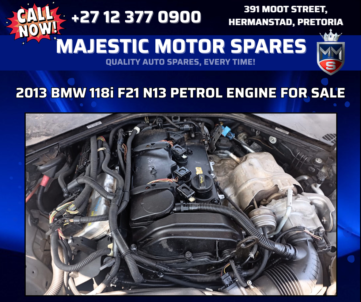 BMW 118i F21 N13 Petrol Engine –  Used Replacement - Private Seller