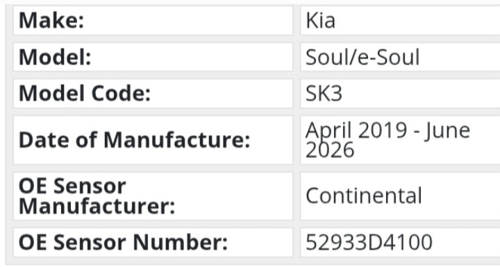 Kia Soul TPMS tyre pressure monitor sensors and valves - Private Seller Kia Soul TPMS tyre pressure monitor sensors and valves - Private Seller