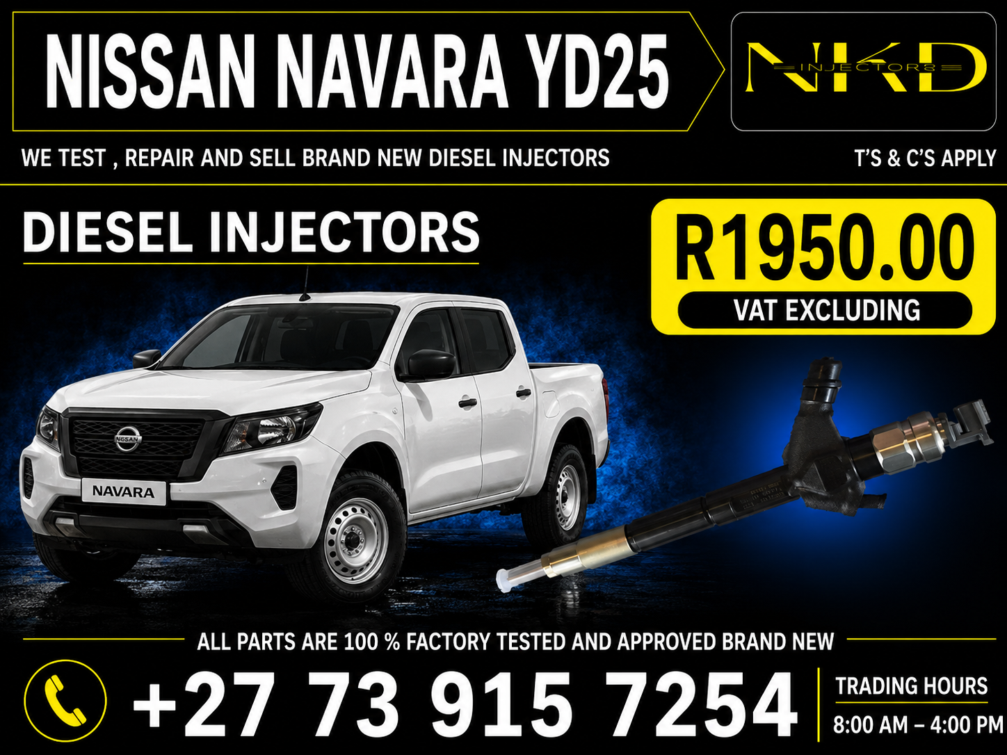 Injectors_Nissan_Navara_YD25_Denso - Private Seller Injectors_Nissan_Navara_YD25_Denso - Private Seller
