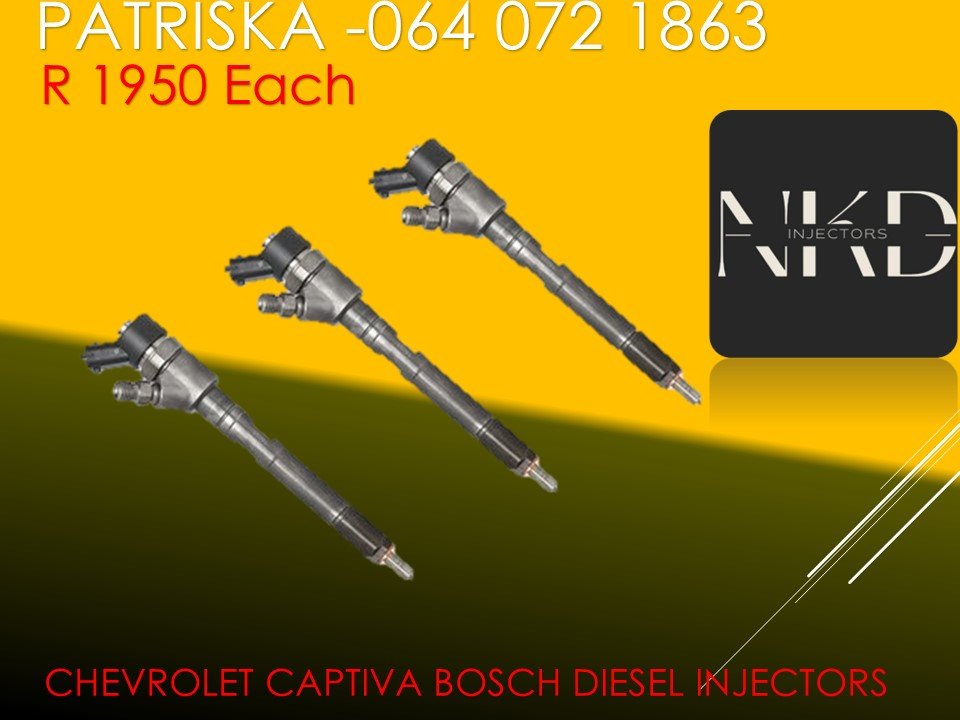 AFFORDABLE DIESEL INJECTORS FOR CHEVROLET CAPTIVA BOSCH INJECTORS FOR SALE - Private Seller AFFORDABLE DIESEL INJECTORS FOR CHEVROLET CAPTIVA BOSCH INJECTORS FOR SALE - Private Seller