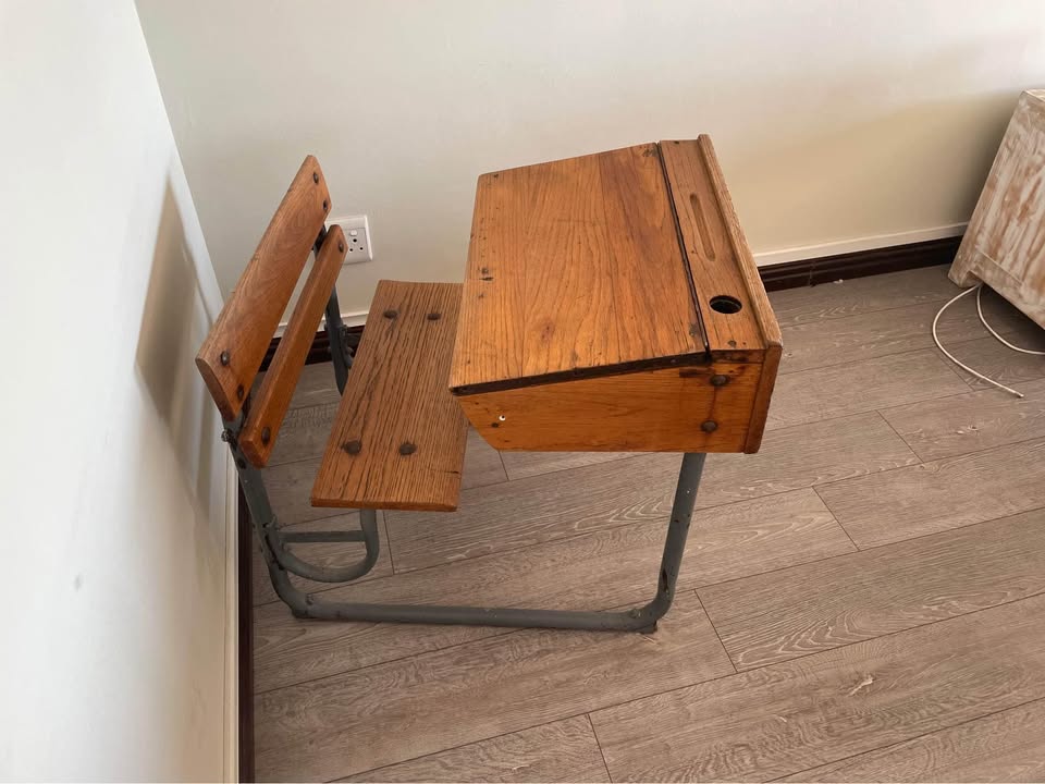 OAK Antique school desk